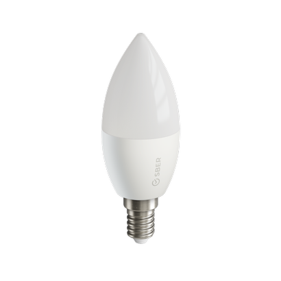 Умные лампы Sber (цоколь Е14 и E27). Они светодиодные, потребляют меньше электричества, чем сопоставимые по яркости лампы накаливания, и служат дольше. С их помощью можно измерить, сколько электричества потребляет подключенная к ним техника. Фото: Sber