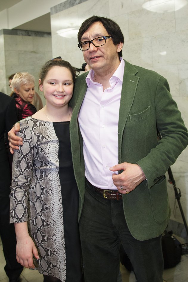 Егор Кончаловский с дочкой Марией в 2013 году Егор Кончаловский с дочкой Марией в 2013 году