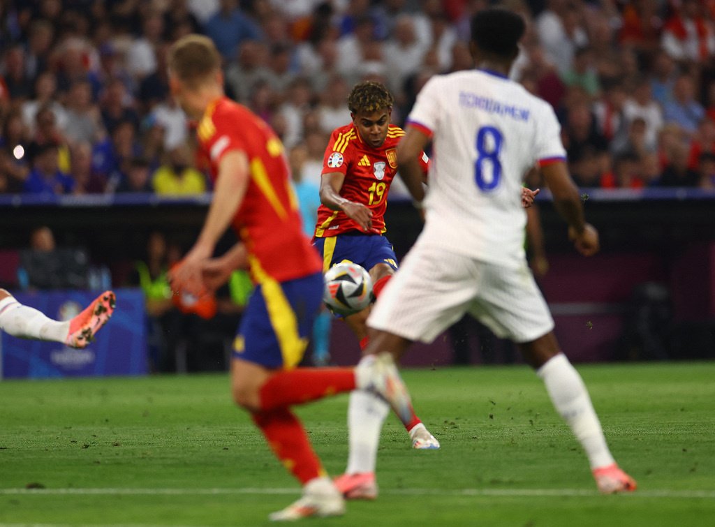 16-летний Ямаль признан лучшим игроком матча Испания — Франция