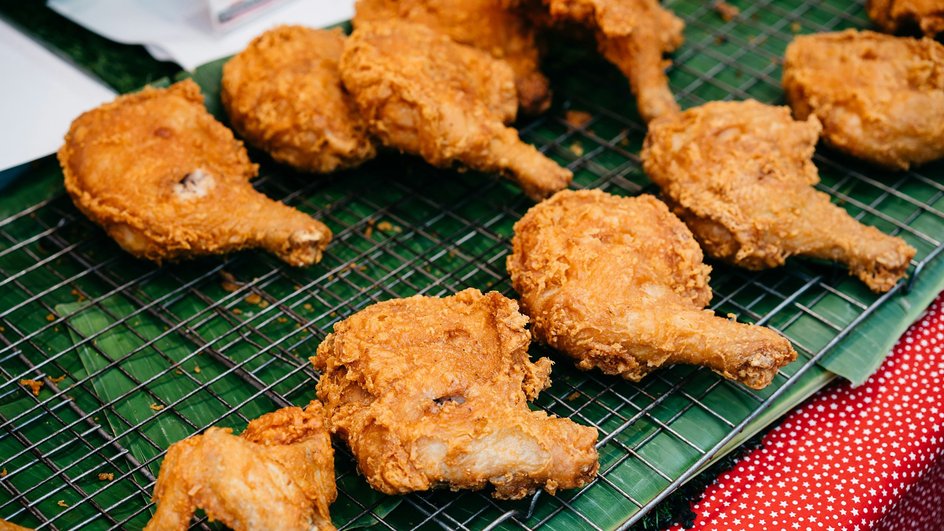 Жареная куриные крылышки Жареная куриные крылышки