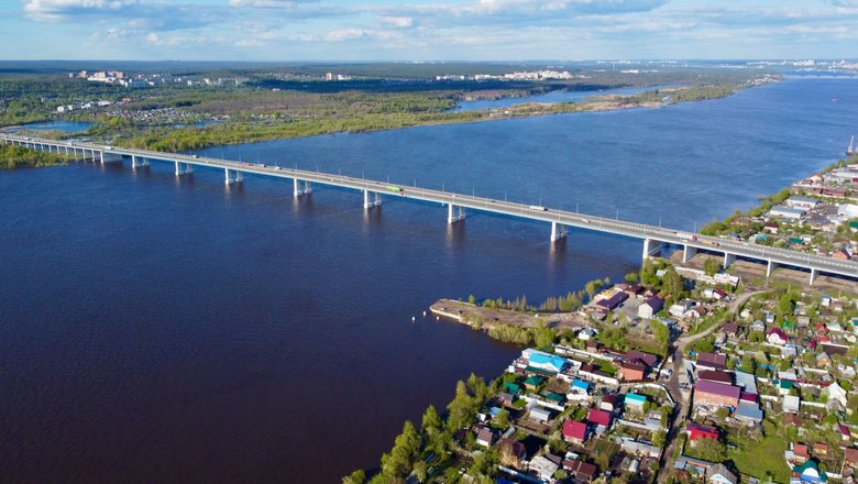 Красавинский мост в Перми.