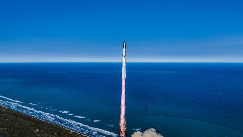 запуск ракеты Starship запуск ракеты Starship
