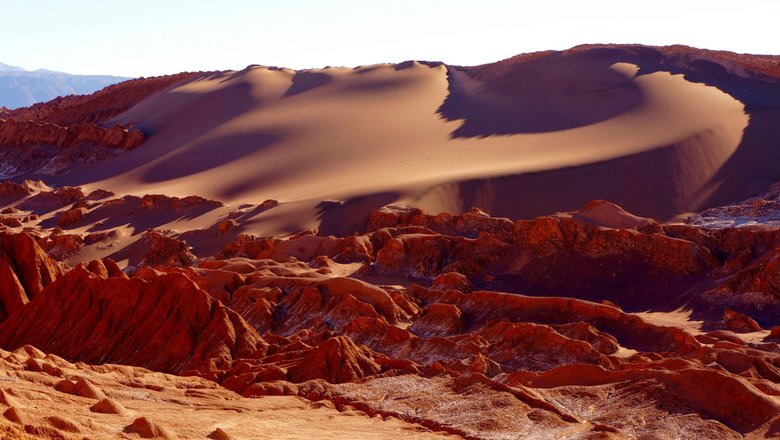 Пустыня Атакама напоминает марсианскую поверхность.