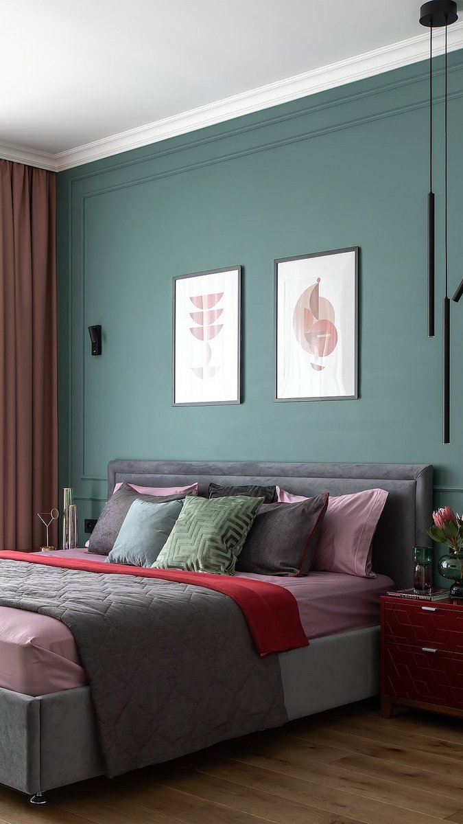 Зеленый, розовый, синий: красочная квартира для семьи