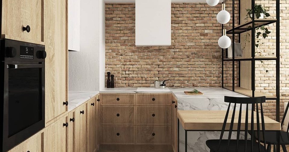 Чем отделать стены на кухне: 11 материалов и примеры их использования