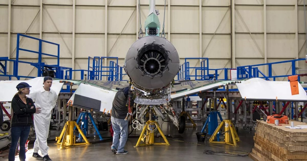 Cверхзвуковой самолет NASA X-59 получил инновационный двигатель