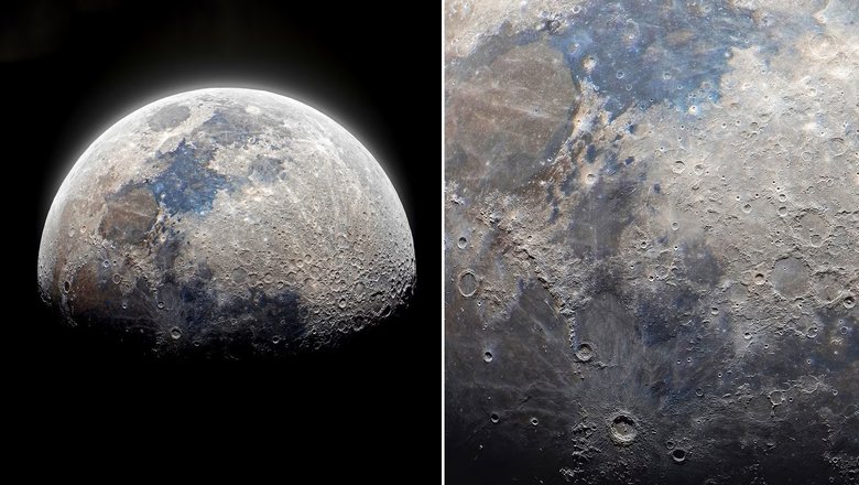 Фрагмент лунной панорамы. Источник: Daily Mail