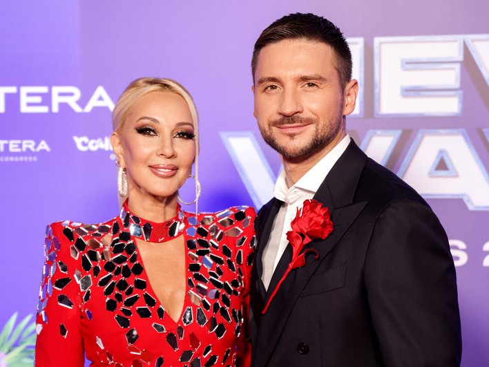 Лера Кудрявцева и Сергей Лазарев на фестивале «Новая Волна» Лера Кудрявцева и Сергей Лазарев на фестивале «Новая Волна»