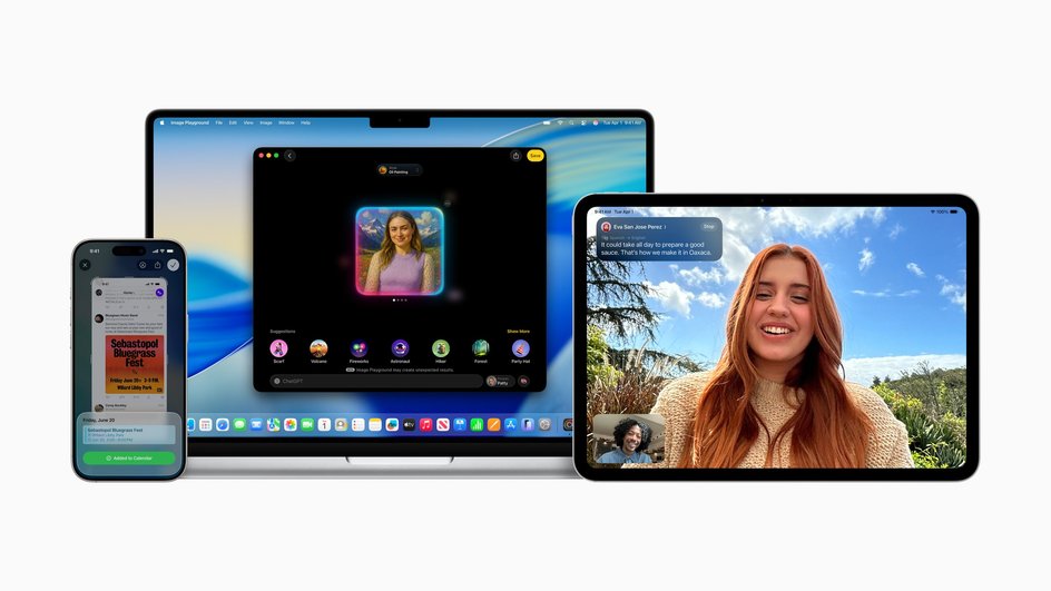 Apple Intelligence на устройствах Apple