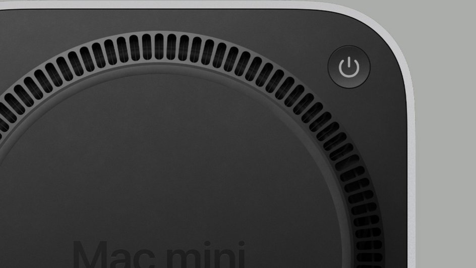 Кнопка нового Mac mini находится на дне корпуса