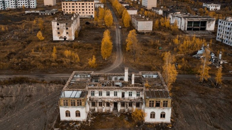 Заброшенный поселок Спорное, Магаданская область