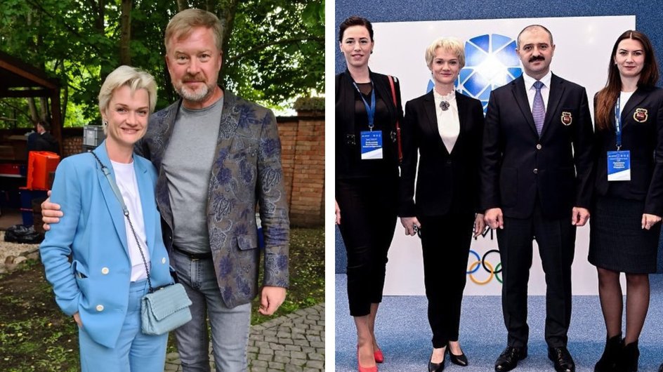 Коллаж фотографий Светланы Хоркиной на публичных мероприятиях