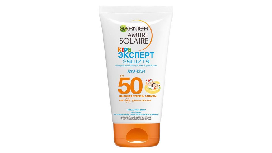 Солнцезащитный крем для детей GARNIER Ambre Solaire Kids SPF 50+