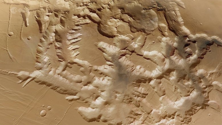 Вулканическое прошлое Марса оставило следы на поверхности планеты.