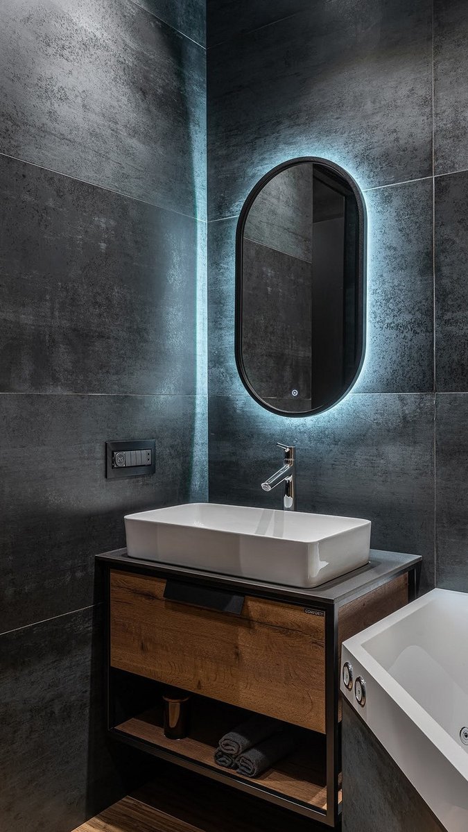 Как выглядит ванная комната в стиле лофт: отделка, мебель, декор и 90 фото