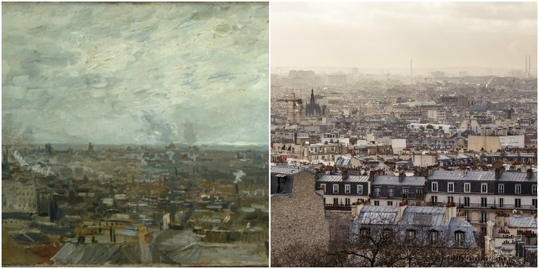 Винсент Ван Гог. Вид на Париж с Монмартра, 1886