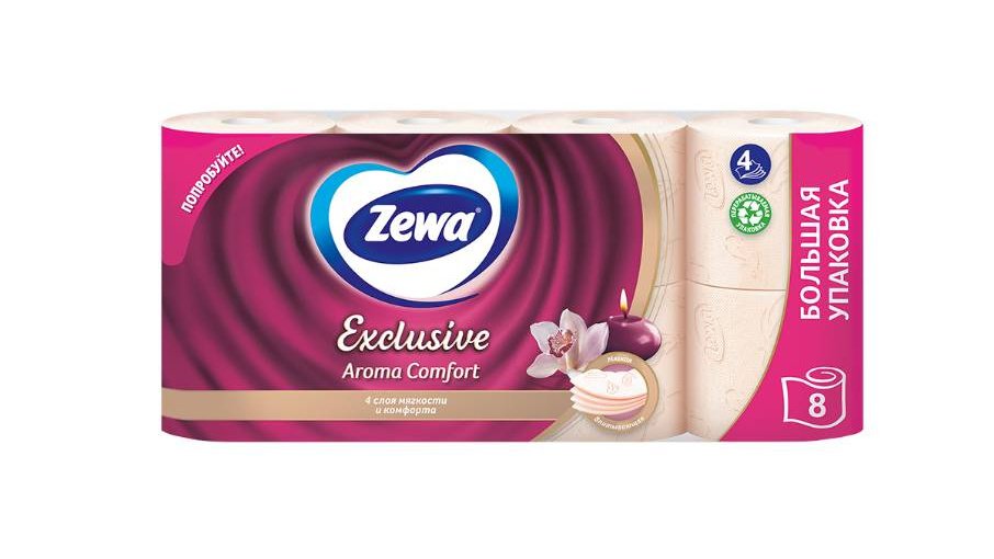 Туалетная бумага Zewa Exclusive Aroma Comfort