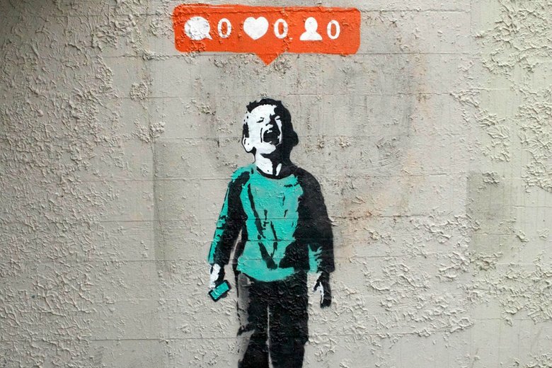 Ещё одно граффити Бэнкси. Источник: Pinterest
