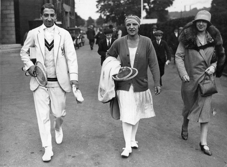 Рене Лакост и Сюзанн Ленглен. Легендарные теннисисты начала XX века. 