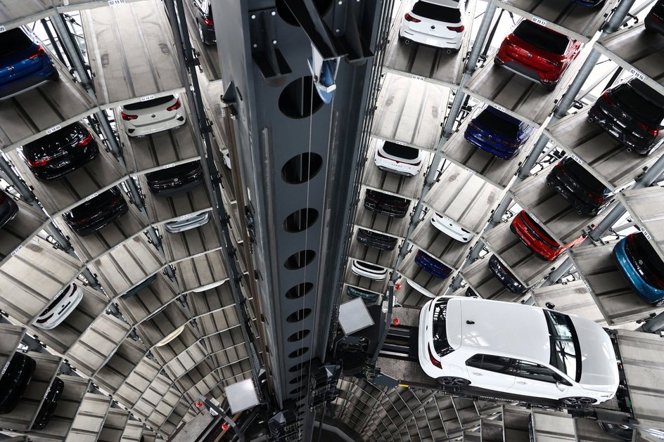 Volkswagen, парковка Volkswagen, парковка