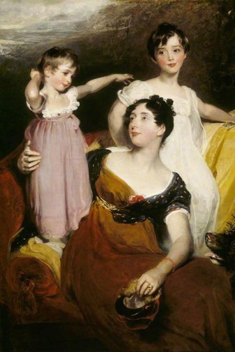 Томас Лорес - «Лидия Элизабет Хоар, леди Эклэнд, с сыновьями Томасом и Артуром» (1814-1815)