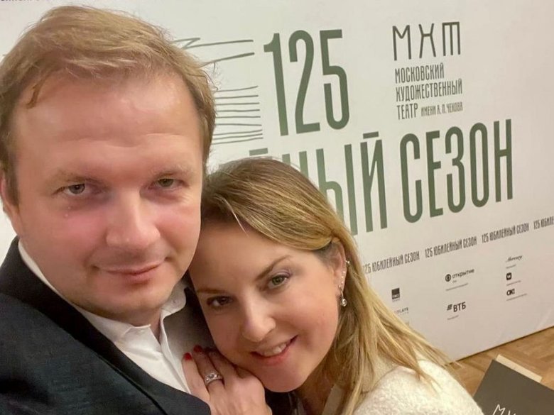 Ирина Слуцкая с супругом Алексеем Говыриным