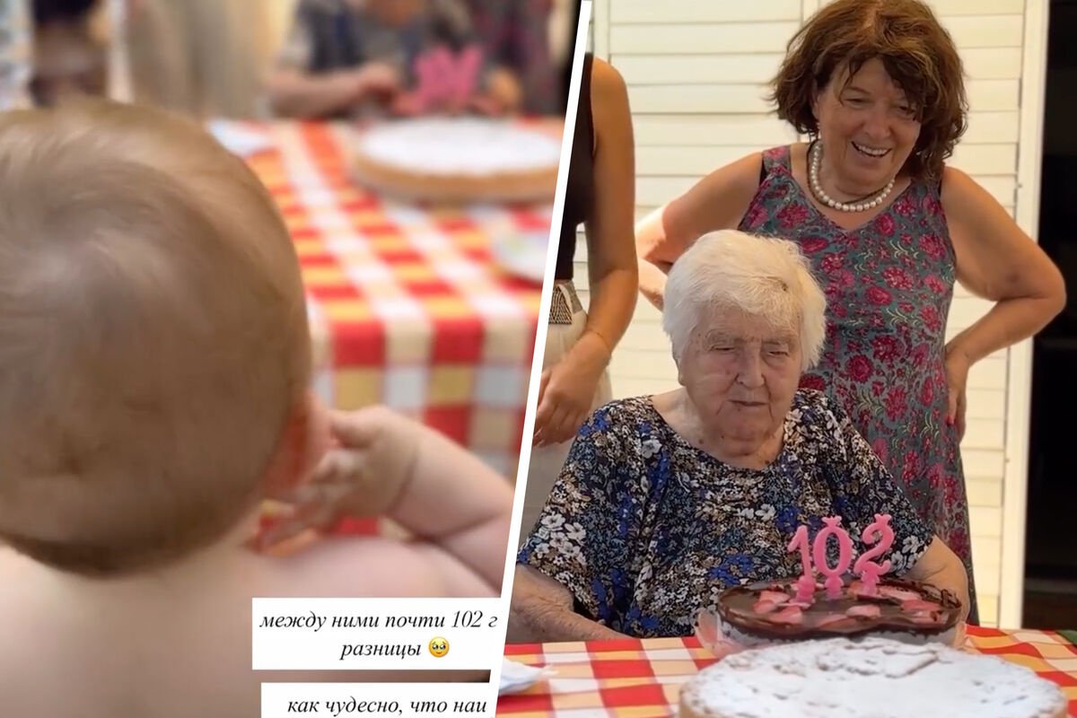 Сати Казанова привезла дочь в Италию на празднование 102-летия ее прабабушки Сати Казанова привезла дочь в Италию на празднование 102-летия ее прабабушки