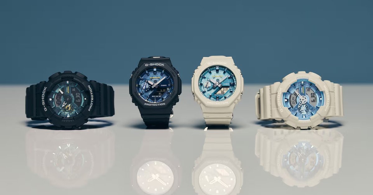 Вышли новые часы Casio G-Shock с «водяными» акцентами