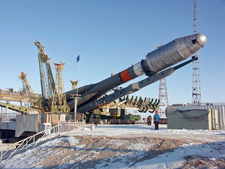 Подготовка к запуску новой ракеты-носителя «СОЮЗ-2». Фото: РИА Новости / Сергей Казак