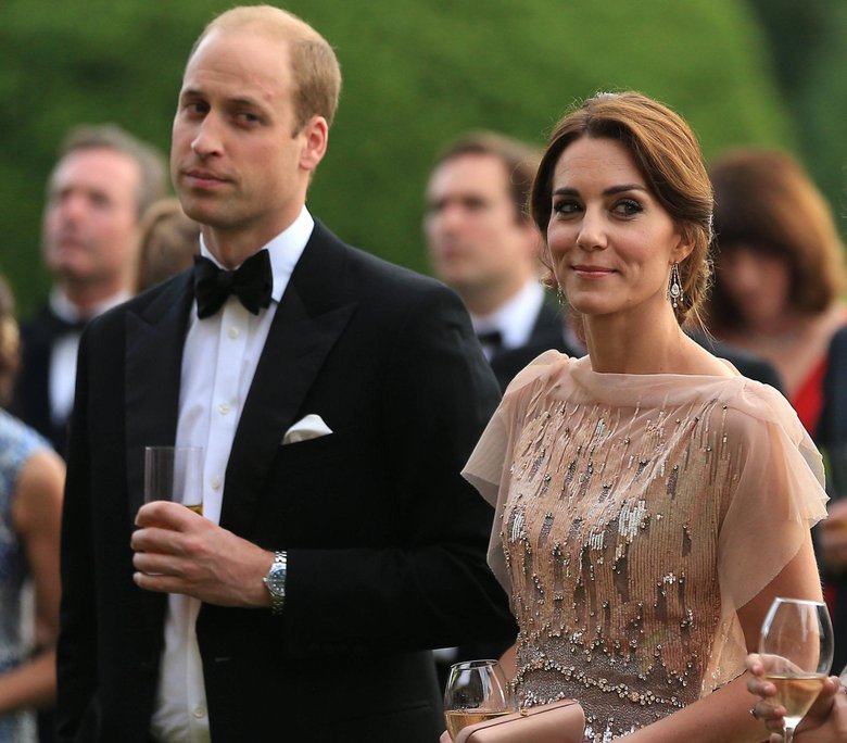 Принц Уильям и Кейт Миддлтон на благотворительном приеме в Норфолке