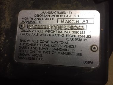 slide image for gallery: 26414 | DeLorean DMC-12