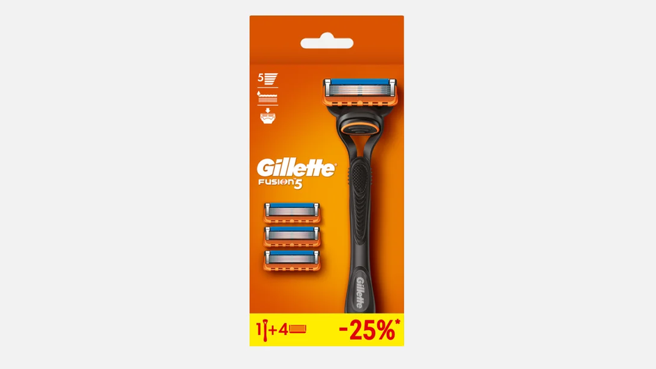 Многоразовый бритвенный станок для мужчин фирмы Gillette серии Fusion 5 Многоразовый бритвенный станок для мужчин фирмы Gillette серии Fusion 5