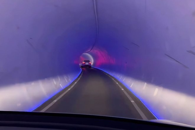 Внутри туннеля в Лас-Вегасе Внутри туннеля в Лас-Вегасе