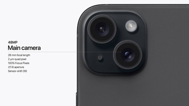 Улучшение основной камеры iPhone 15 и 15 Plus