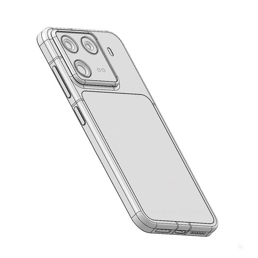 CAD-рендер Xiaomi 16 CAD-рендер Xiaomi 16