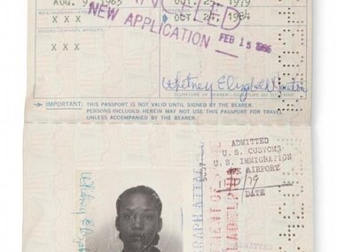Slide image for gallery: 1988 | Личные документы: паспорт с визовыми отметками Японии и Ямайки, срок действия которого истек еще в 1984 году