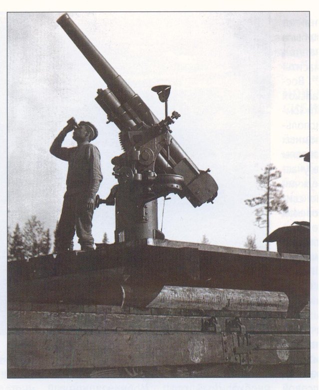 Зенитное орудие Лендера на платформе. 1919 год / Wikimedia