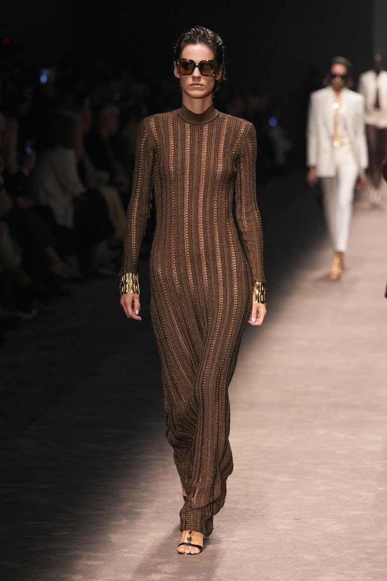 Модель на показе Tom Ford Модель на показе Tom Ford