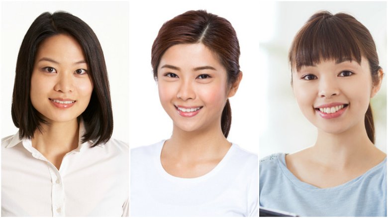 Слева направо: девушки из Таиланда, Китая и Кореи. У всех — здоровая сияющая кожа.