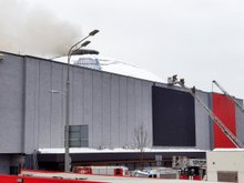 Театр Сатиры во время пожара