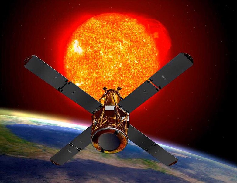 Так выглядит спутник RHESSI (Reuven Ramaty High Energy Solar Spectroscopic Imager). Фото: NASA
