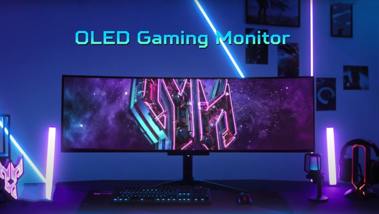 Так выглядит Acer Predator X49 OLED Curved Gaming Monitor