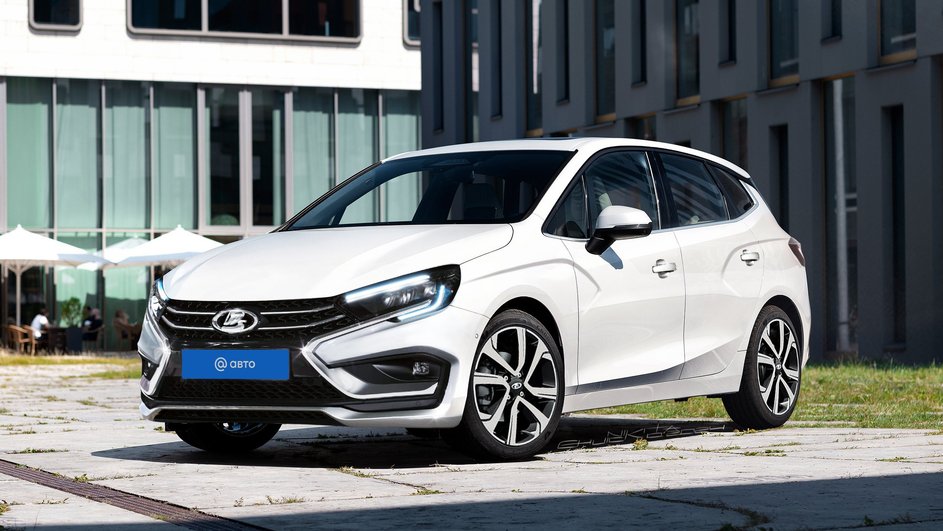 Рендеры вэна Lada Vesta