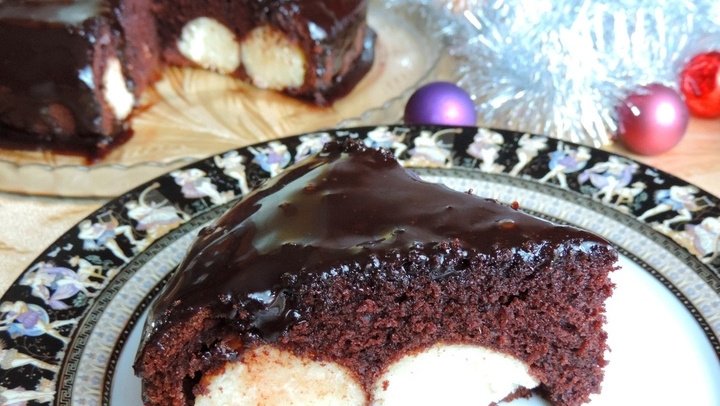 Шоколадный пирог с творожными шариками - пошаговый рецепт с фото на steklorez69.ru