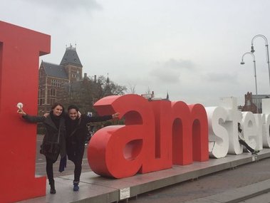 Slide image for gallery: 4540 | Комментарий «Леди Mail.Ru»: Эктор и Аня отправились в путешествие в Амстердам, а фотографиями из отпуска с удовольствием делились в социальных сетях