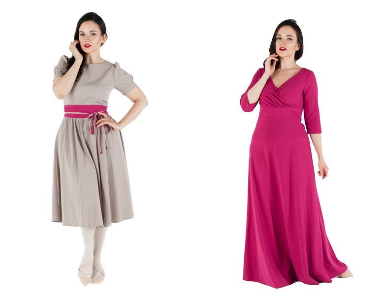 Слева: платье Fiabe, 6 500 руб.; справа: платье Fiabe, 6 500 руб. 