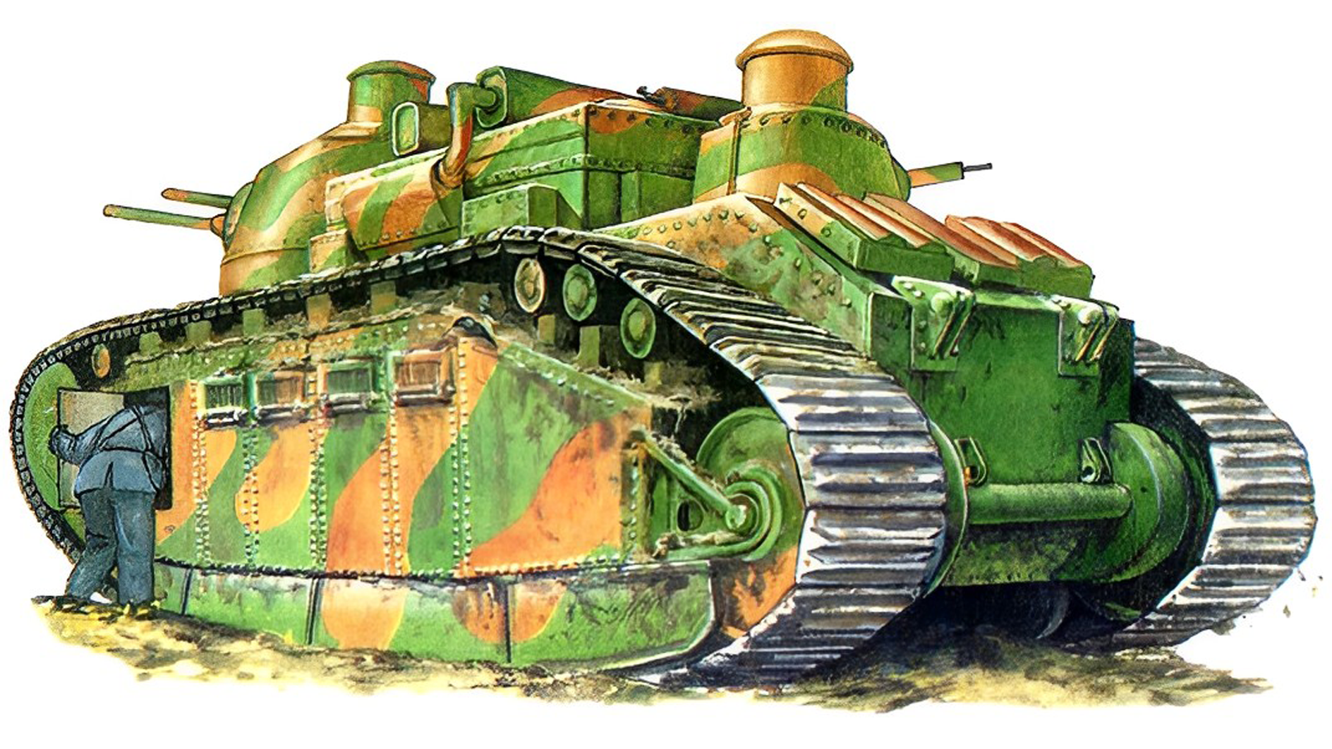 Первый французский танк. Французский танк FCM 2c. FCM Char 2c (Франция). Французский танк первой мировой войны. Французские танки 1 мировой.