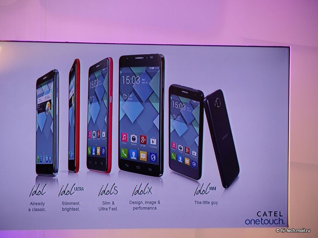 Презентация Alcatel One Touch: три новых смартфона - Hi-Tech Mail.ru