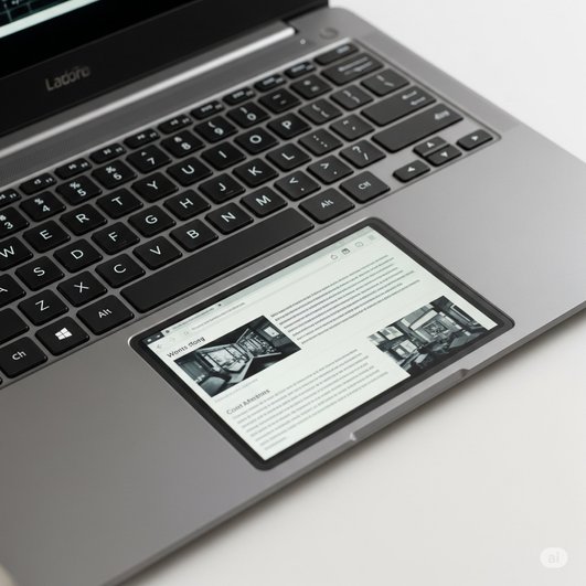 E Ink превратила тачпад ноутбука в электронную читалку