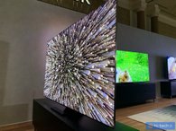 Безрамочный телевизор Samsung вживую